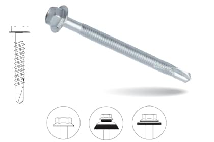 Bimetal self-drilling screws