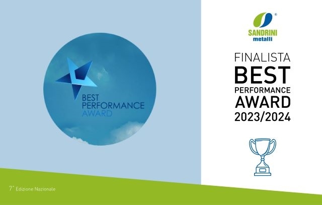 immgine pricipale - Sandrini Metalli è tra le 104 aziende finaliste alla cerimonia di consegna del Best Performance Award 2023-2024